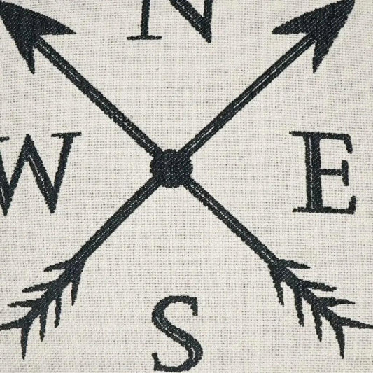 Navigation Novelty Black Large Throw Pillow Insert - LOOMLAN - D.V. Kap - Throw Pillows