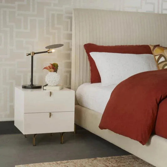 Neela Table Lamp Modern Black Marble Brass - LOOMLAN - SUNPAN - Table Lamps