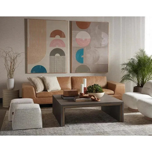 New Beginnings Luxe Art Set Natural Floater-Framed Wall Art-SUNPAN-LOOMLAN