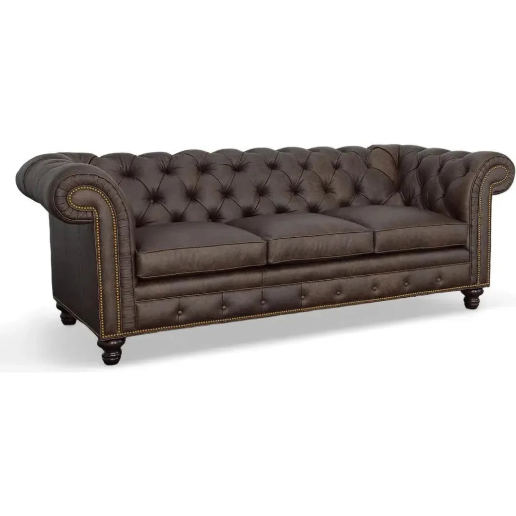 New Freedom Custom Leather Couch - LOOMLAN - Uptown Sebastian - Sofas & Loveseats