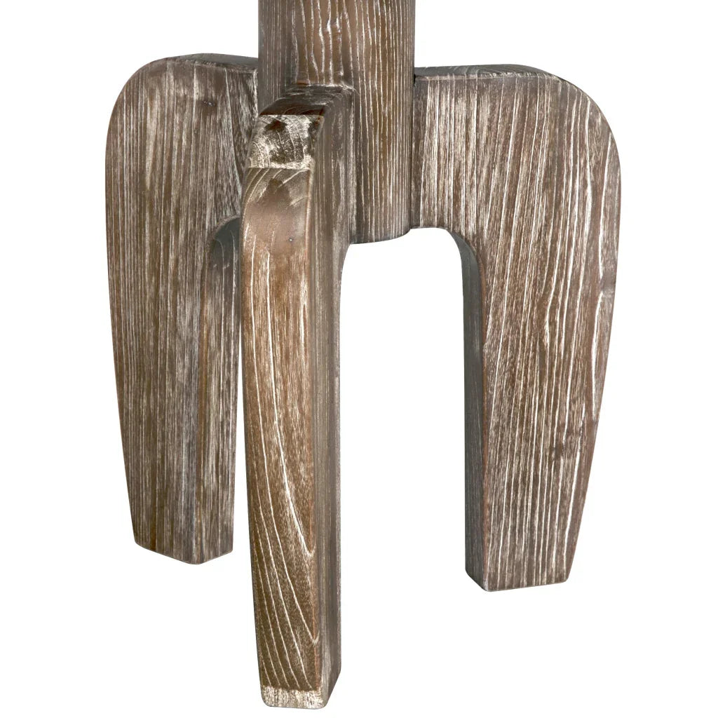 New Shizue Wooden Round Side Table - LOOMLAN - Noir - Side Tables