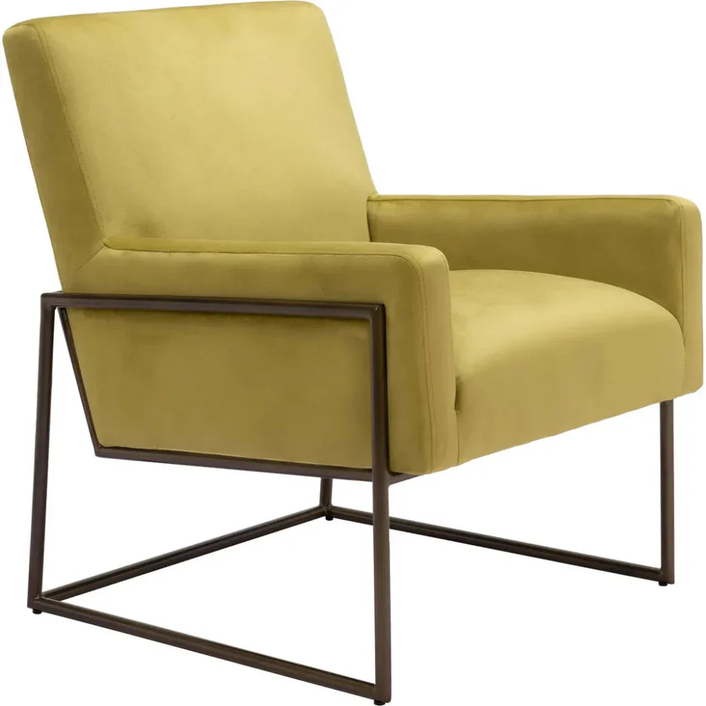 New York Accent Chair Olive Green - LOOMLAN - Zuo Modern - Accent Chairs