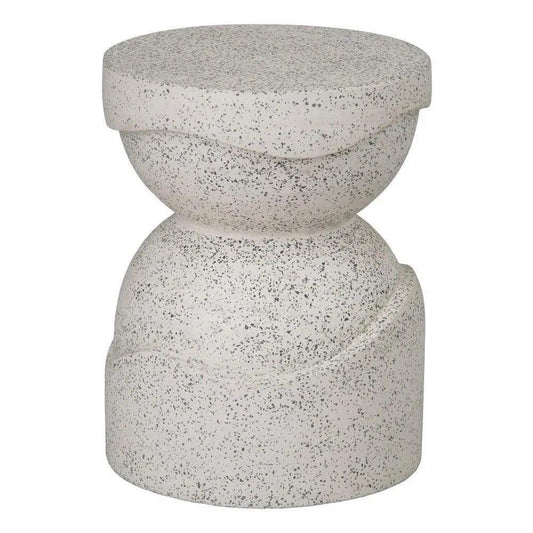 Noah 18 in. Round Terrazzo Garden Stool-Garden Stools-Emissary-LOOMLAN
