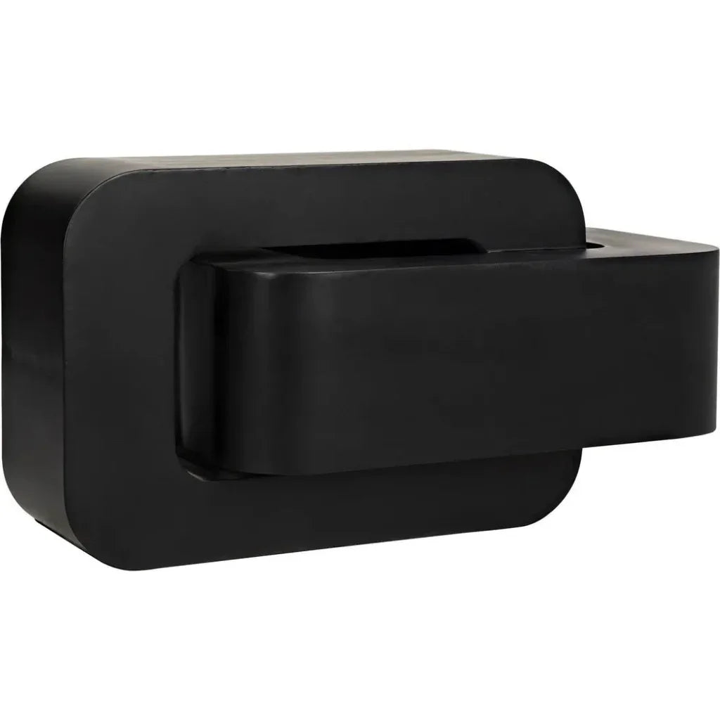 Nodum Accent Table, Black Steel - LOOMLAN - Noir - Side Tables