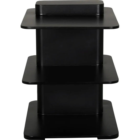 Noir Concoction Side Table Black Industrial Steel - LOOMLAN - Noir - Side Tables