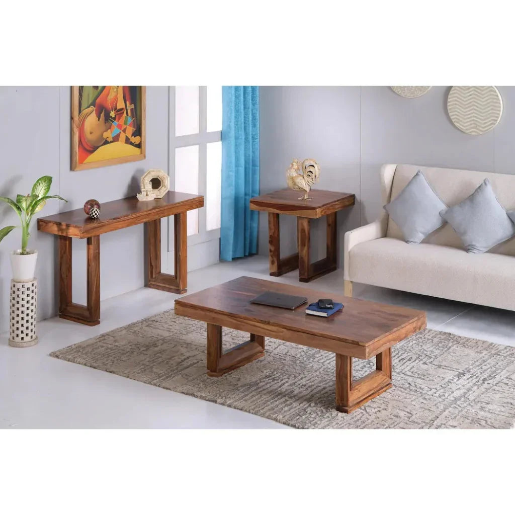Colbeck Wood Rectangular Coffee Table - LOOMLAN - LOOMLAN - Coffee Tables