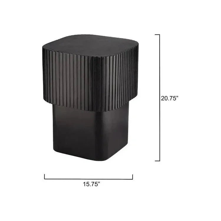 Notch Textural Square Accent Table