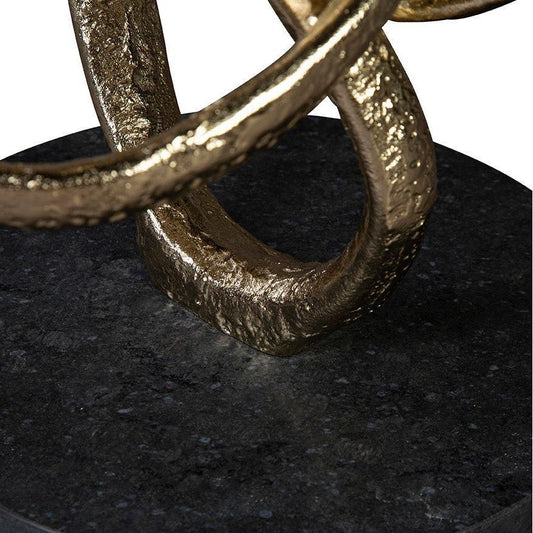 O'Conner Dark Granite Topped Round End Table - LOOMLAN - Furniture Classics - Side Tables