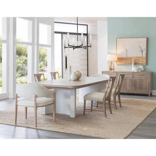 Oak Bodhi Rectanglular Table 20-Inch Leaf-Dining Tables-Palmetto Home-LOOMLAN