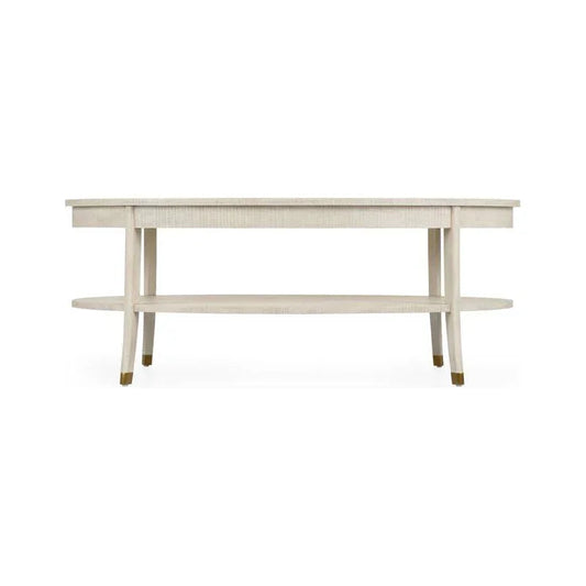 Oaklee Wooden Oval Cocktail Table - LOOMLAN - Wildwood - Coffee Tables