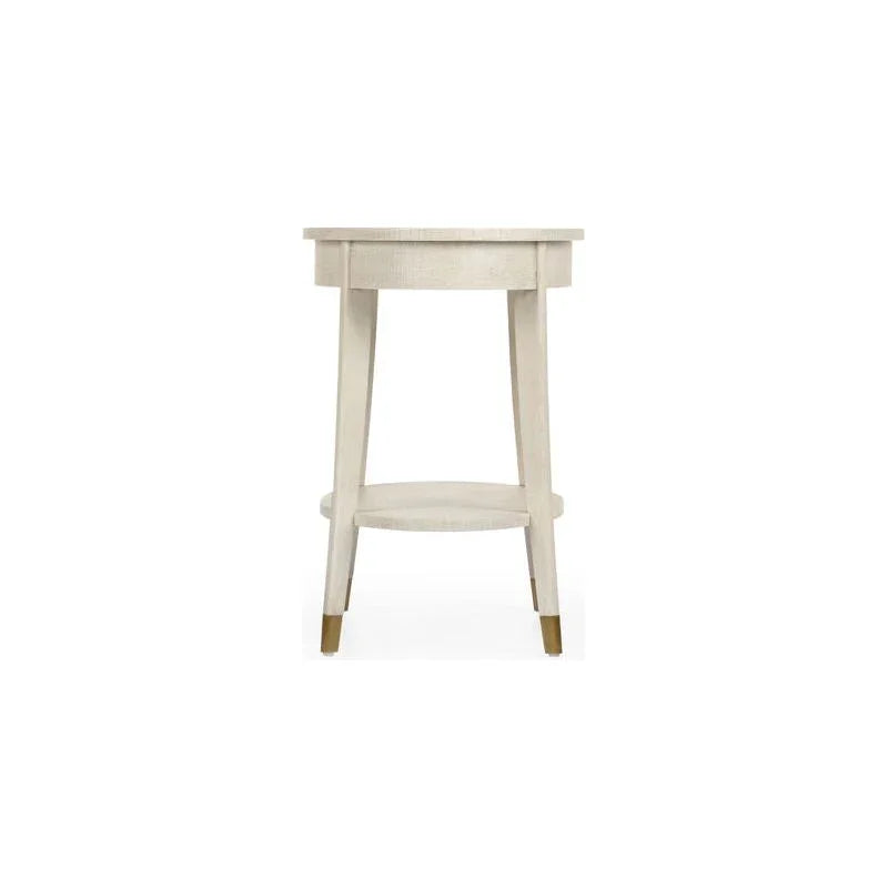 Oaklee Wooden Oval Side Table - LOOMLAN - Wildwood - Side Tables