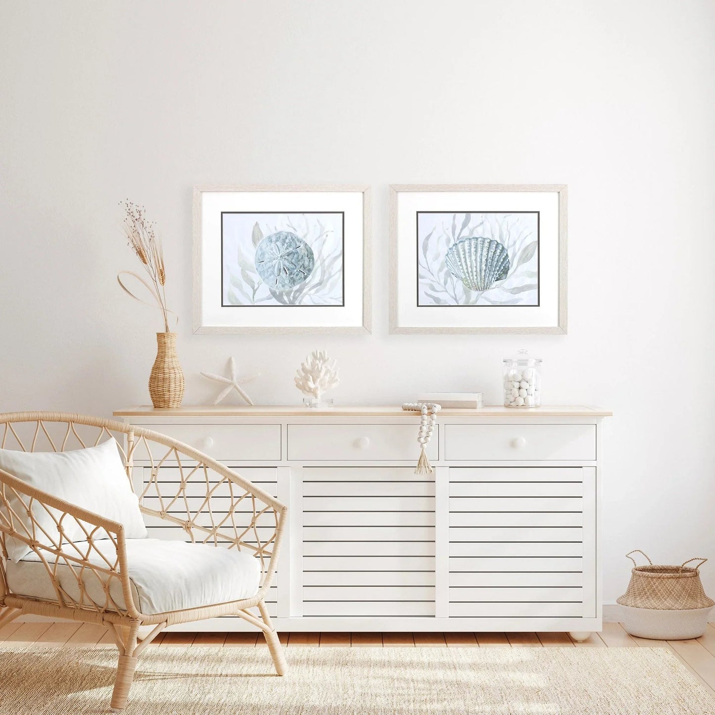 Ocean Beauty A Blue Framed Wall Art 2PC