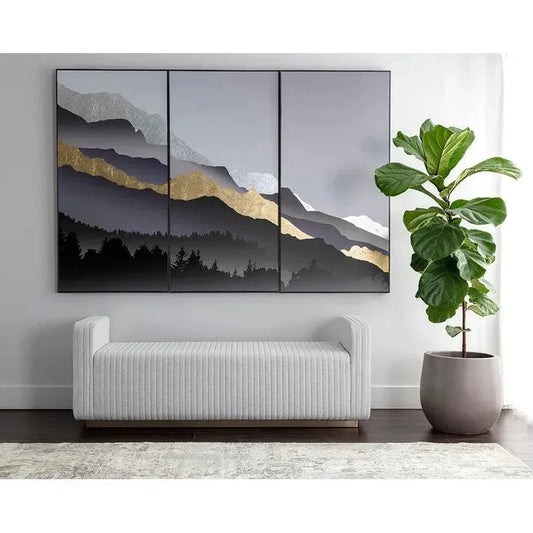 Odette Leather Backless Bedroom Bench - LOOMLAN - SUNPAN - Bedroom Benches