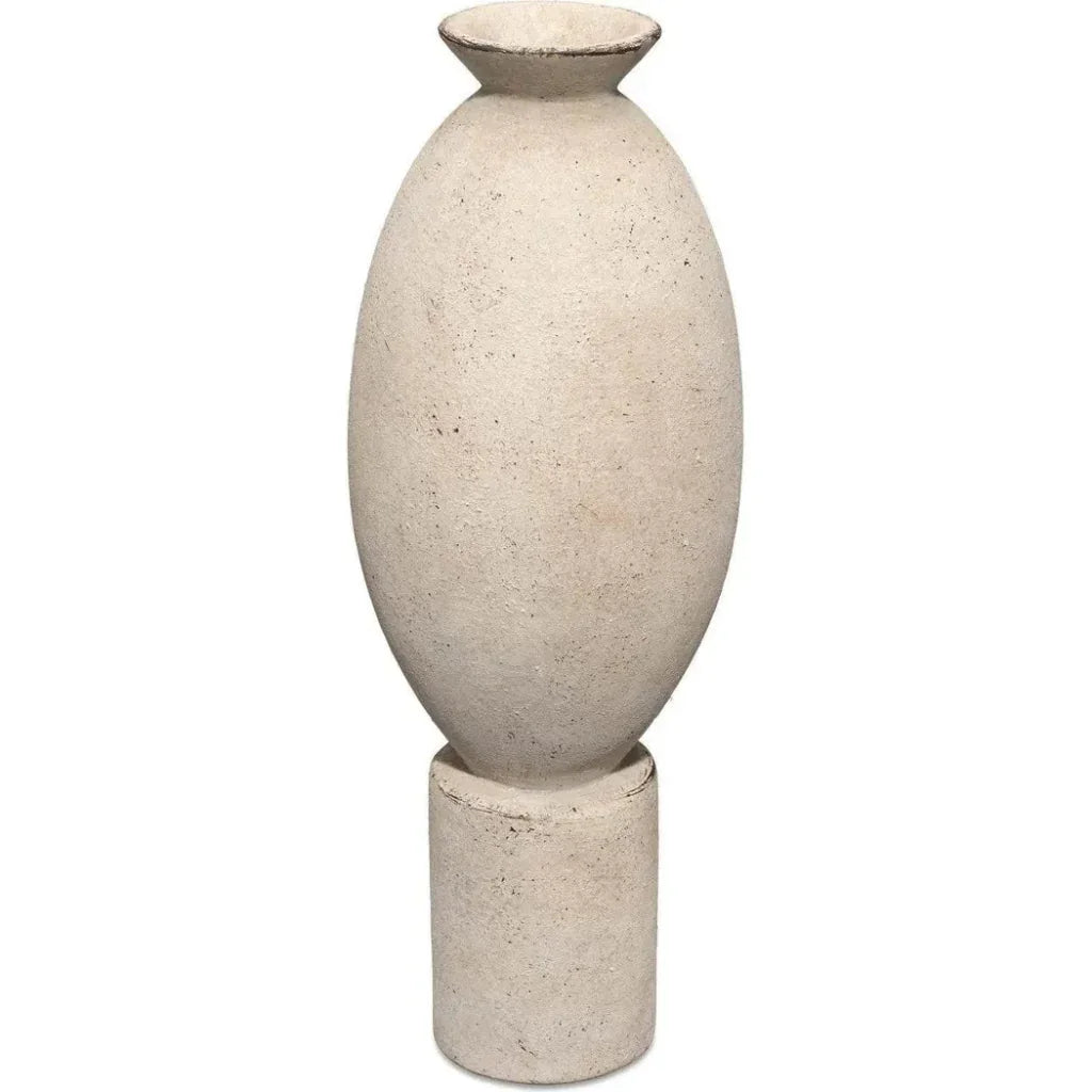 Off-White Ceramic Decorative Vase