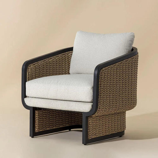Olbia Lounge Chair Louis Cream Outdoor-Outdoor Lounge Chairs-SUNPAN-LOOMLAN