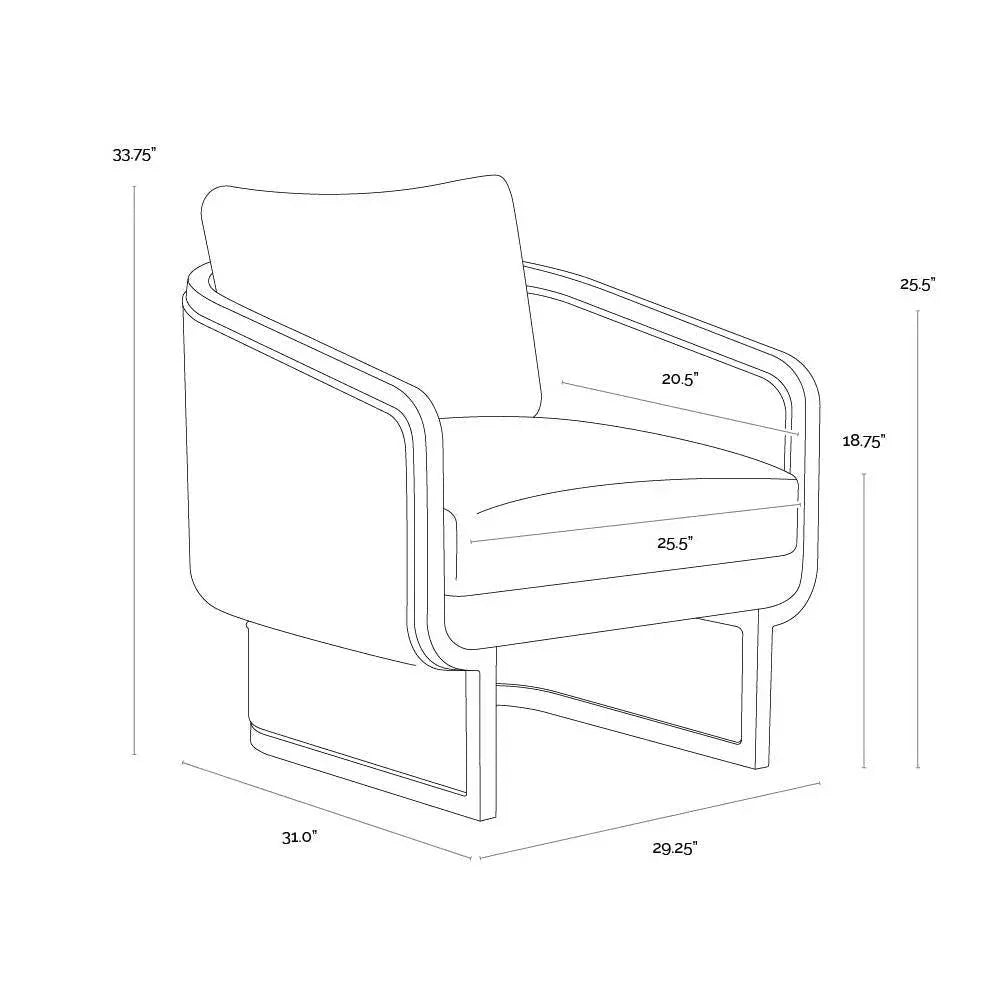 Olbia Lounge Chair Louis Cream Outdoor-Outdoor Lounge Chairs-SUNPAN-LOOMLAN