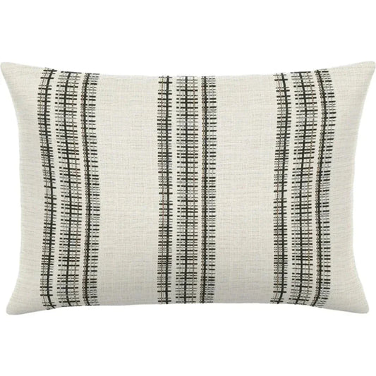 Olio Birch Handmade Outdoor Pillow-Outdoor Pillows-Earnest Collection-20"x13" Lumbar-LOOMLAN