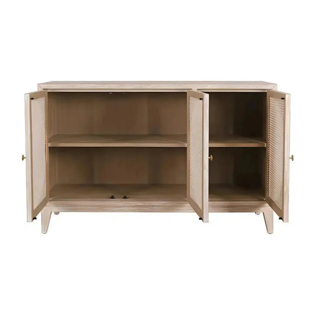 Olivia 3 Door Cabinet Natural - LOOMLAN - Artesia - Sideboards