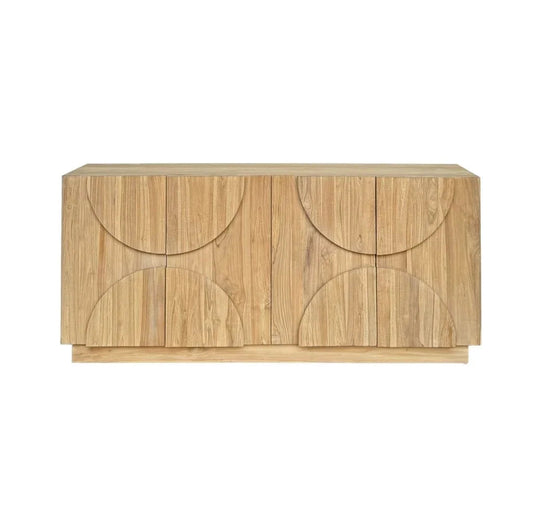 Ollie Natural Teak Wooden Cabinet - LOOMLAN - Artesia - Accent Cabinets