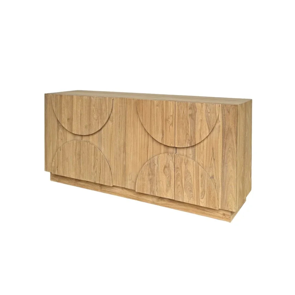 Ollie Natural Teak Wooden Cabinet - LOOMLAN - Artesia - Accent Cabinets