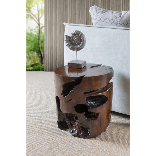 Organics Cylinder Teak Side Table