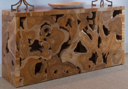 Organics Natural Rectangular Console Table