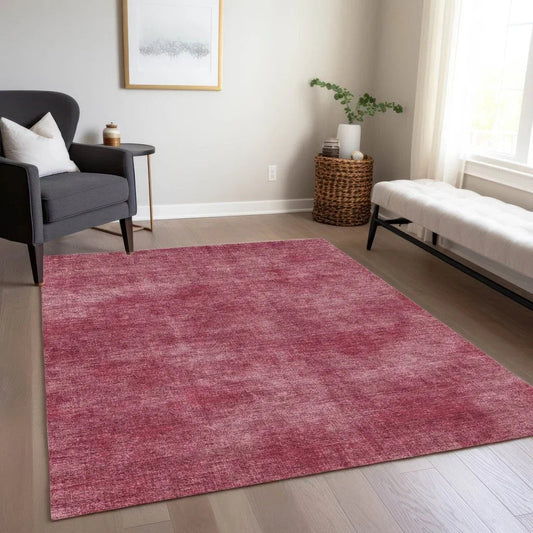 Orlena Red Washable Indoor-Outdoor Rug-Outdoor Rugs-LOOMLAN Rugs-LOOMLAN