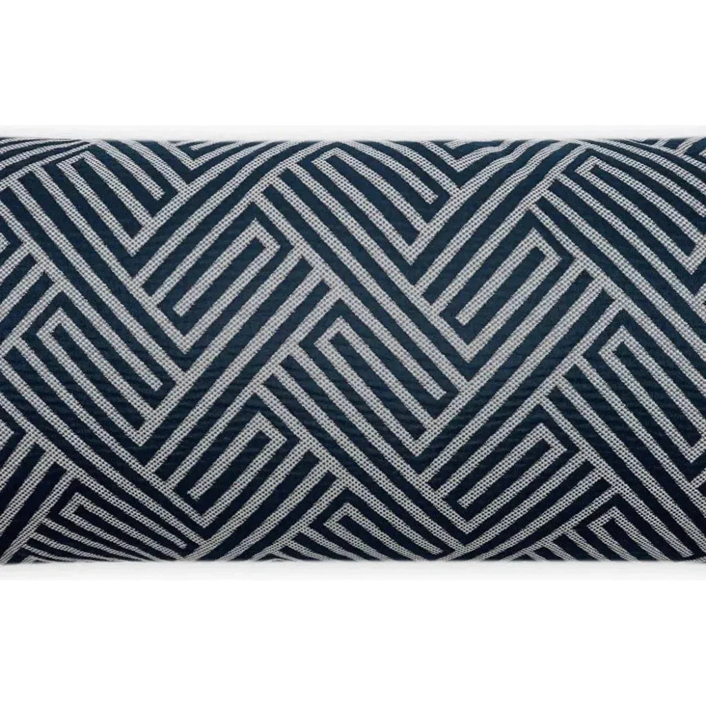 Outdoor Mandros Lumbar Pillow - Navy-Outdoor Pillows-D.V. Kap-LOOMLAN