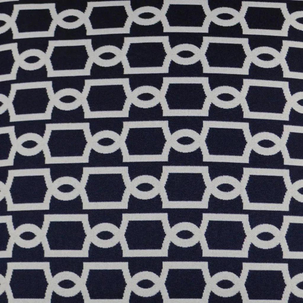 Outdoor Ocean Gate Pillow - Navy-Outdoor Pillows-D.V. Kap-LOOMLAN
