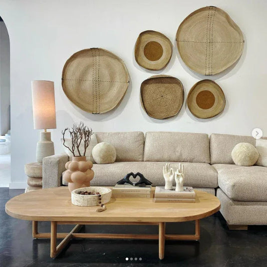 Ovaline Natural Wooden Coffee Table