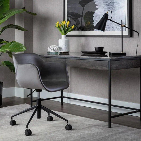 Owen Office Chair - Grey With Ergonomic-Office Chairs-SUNPAN-LOOMLAN