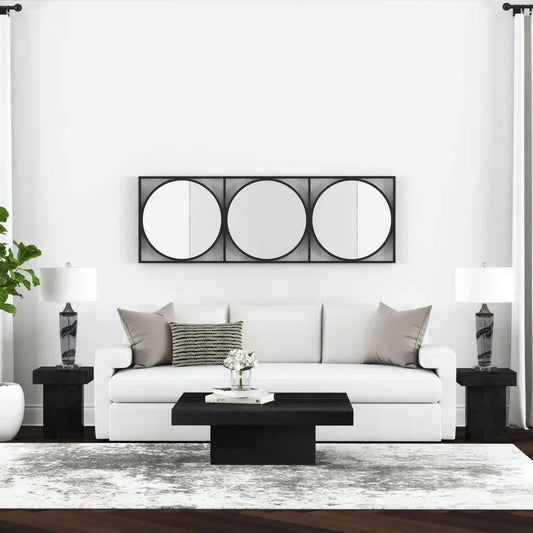 Padula Wood Black Square Cocktail Table - LOOMLAN - Bassett Mirror - Coffee Tables