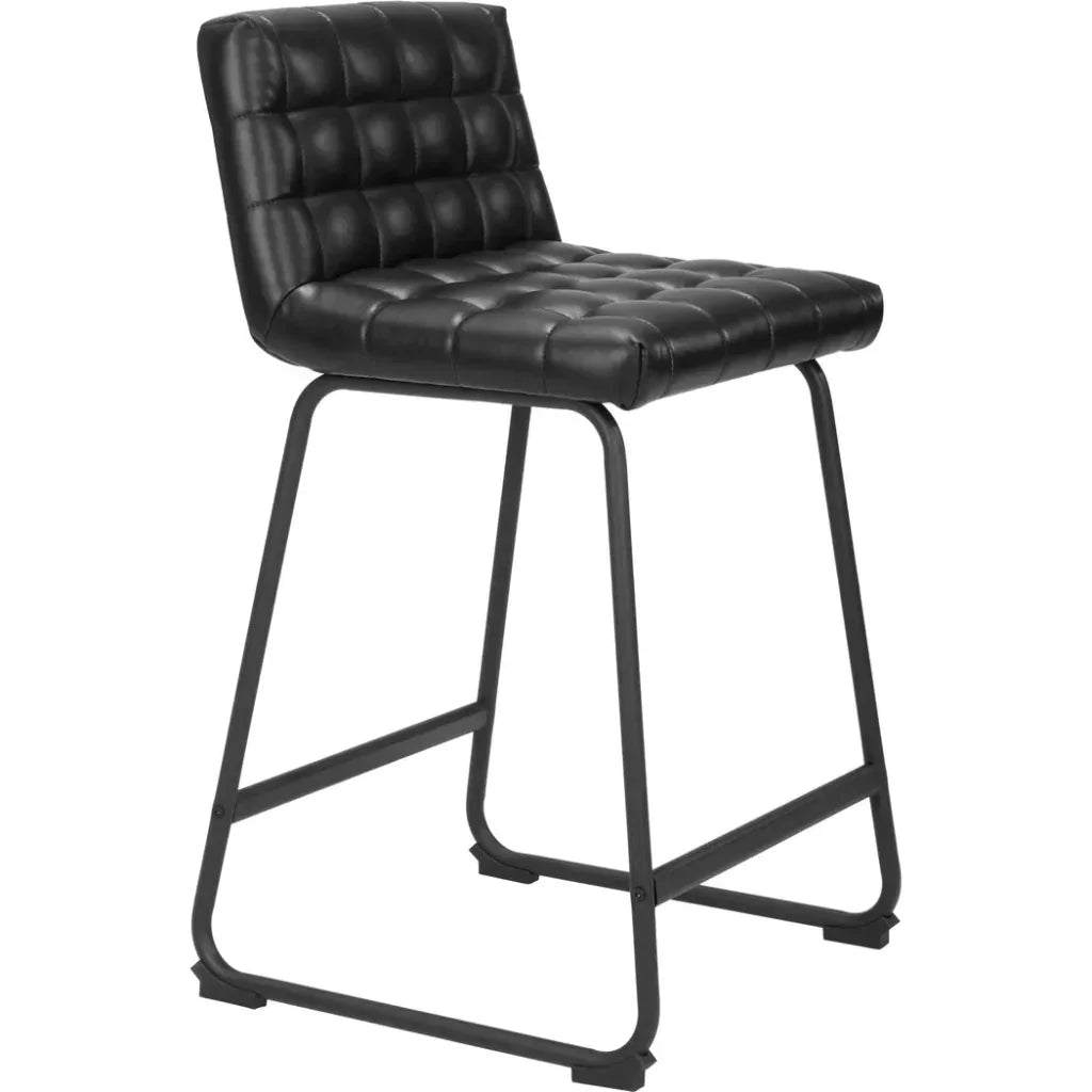 Pago Counter Stool (Set of 2) Black - LOOMLAN - Zuo Modern - Counter Stools
