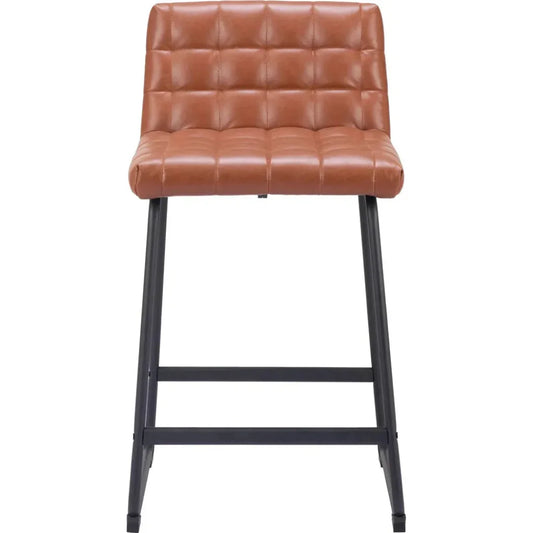 Pago Counter Stool (Set of 2) Brown - LOOMLAN - Zuo Modern - Counter Stools