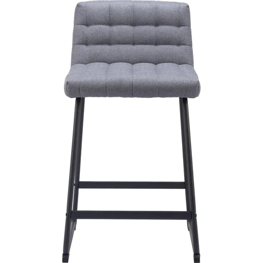 Pago Counter Stool (Set of 2) Gray - LOOMLAN - Zuo Modern - Counter Stools