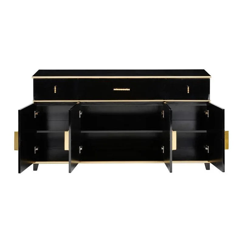 Palm Beach Black Buffet Cabinet - LOOMLAN - Chelsea House - Accent Cabinets