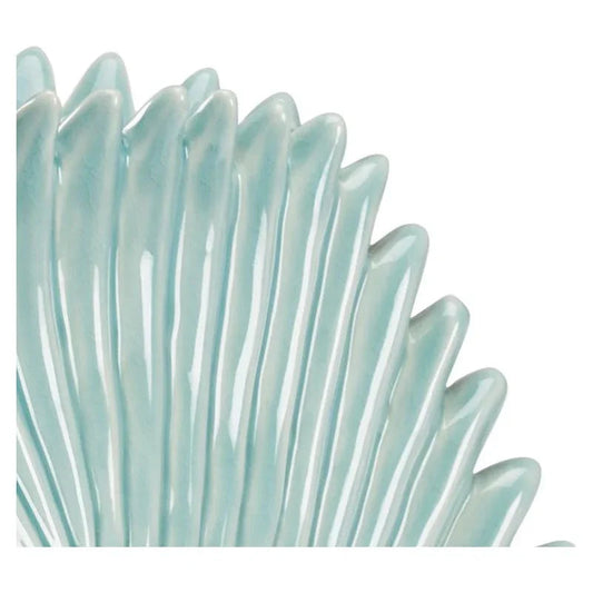 Palm Leaf Ceramic Vase - LOOMLAN - Chelsea House - Vases & Jars