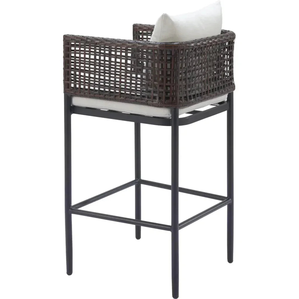 Palm Paradise Aluminum Gray Barstool - LOOMLAN - Zuo Modern - Bar Stools
