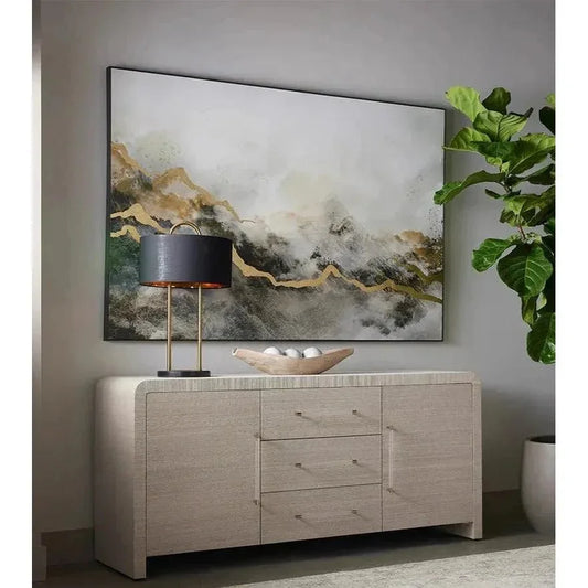 Paradise Found Luxe Wall Art Gold Leaf Accents - LOOMLAN - SUNPAN - Canvas Art