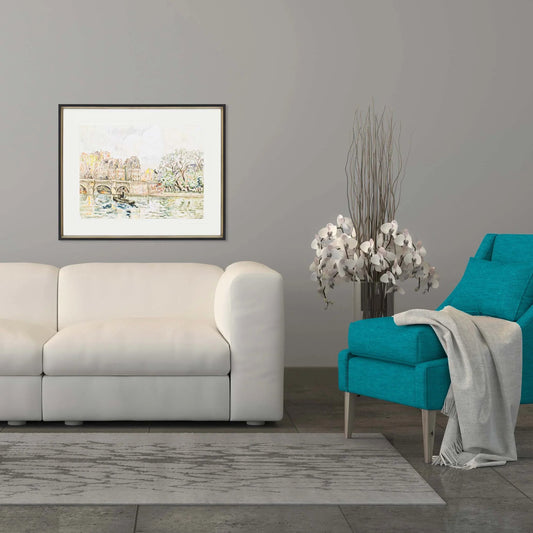 Paris Le Place Dauphine Framed Wall Art