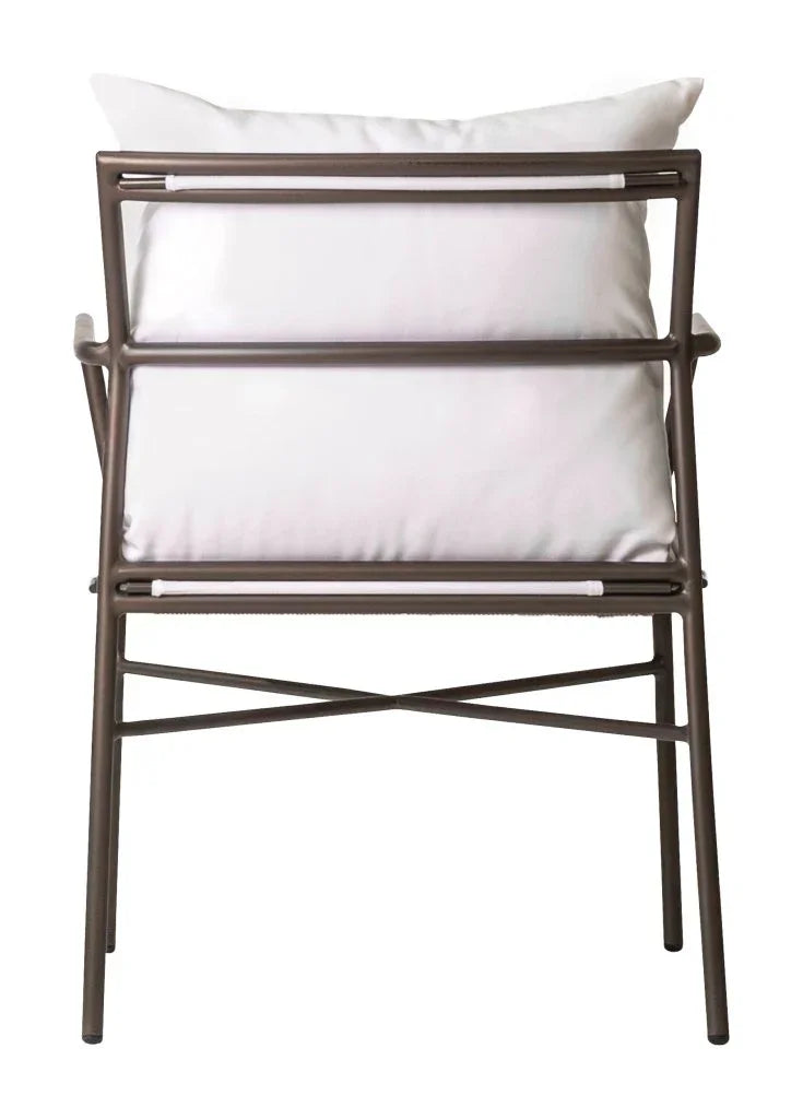 Patinero Aluminum Patio Dining Arm Chair (Set Of 2)-Outdoor Dining Chairs-Seasonal Living-LOOMLAN