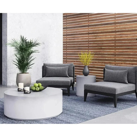 Perfetti Coffee Table Ombré Grey Concrete-Outdoor Coffee Tables-SUNPAN-LOOMLAN