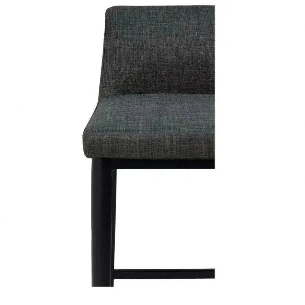 Performance Fabric Charcoal Grey Barstool - LOOMLAN - Moe's Home - Bar Stools