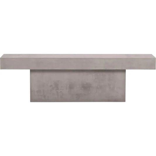 Perpetual Slate Gray Outdoor T-Bench-Outdoor Benches-Seasonal Living-LOOMLAN