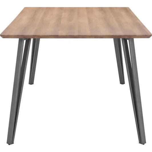 Perpignan Dining Table Brown-Dining Tables-Zuo Modern-LOOMLAN