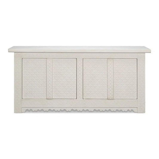 Persian Sideboard Antique White Cabinet For Living Room - LOOMLAN - Sarreid - Sideboards