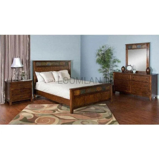 Petite Nightstand Bedside Table - Dark Brown - LOOMLAN - Sunny D - Nightstands