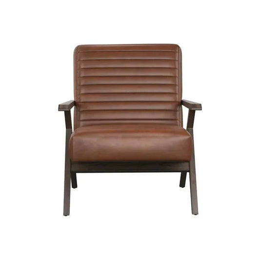 Peyton Leather Lounge Chair - LOOMLAN - SUNPAN - Accent Chairs