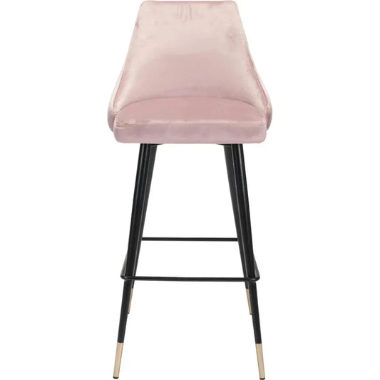 Piccolo Bar Chair Pink - LOOMLAN - Zuo Modern - Bar Stools