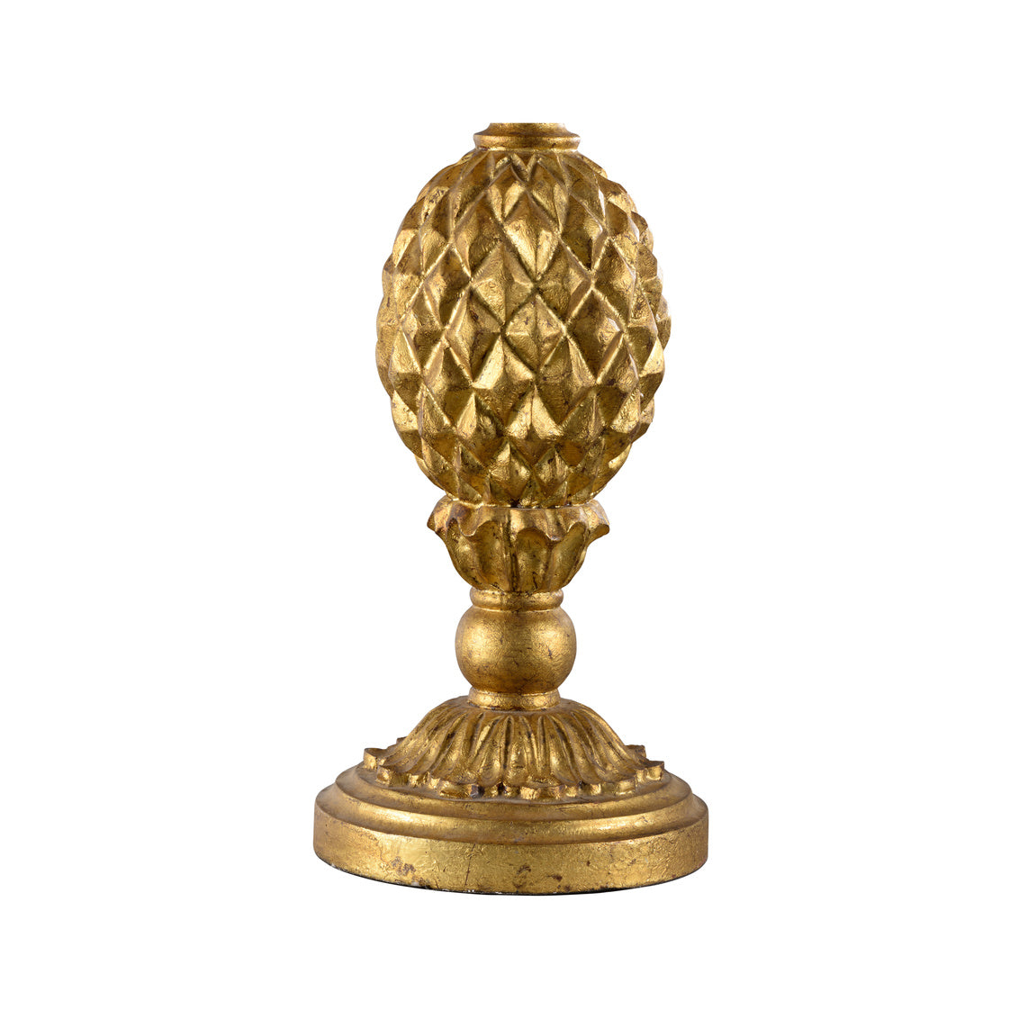 Pineapple Wooden Gold Table Lamp